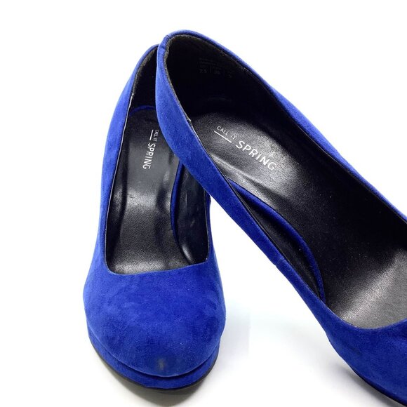 Call It Spring Royal Blue Heels - Picture 5 of 6